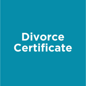 Divorce Certification